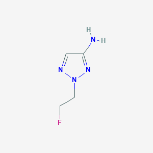 molecular formula C4H7FN4 B2799024 2-(2-Fluoroethyl)triazol-4-amine CAS No. 2137855-26-4