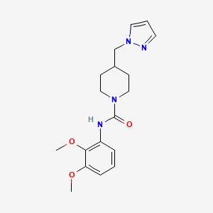 4-((1H-pyrazol-1-yl)methyl)-N-(2,3-dimethoxyphenyl)piperidine-1-carboxamide