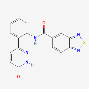 N-(2-(6-oxo-1,6-dihydropyridazin-3-yl)phenyl)benzo[c][1,2,5]thiadiazole-5-carboxamide