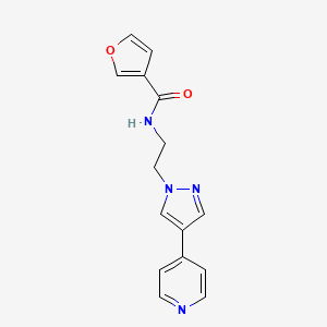 N-{2-[4-(pyridin-4-yl)-1H-pyrazol-1-yl]ethyl}furan-3-carboxamide