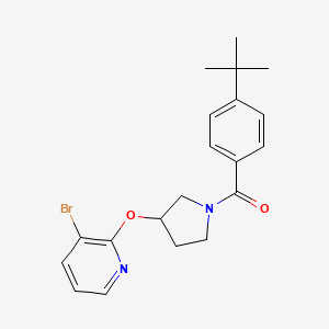 (3-((3-Bromopyridin-2-yl)oxy)pyrrolidin-1-yl)(4-(tert-butyl)phenyl)methanone