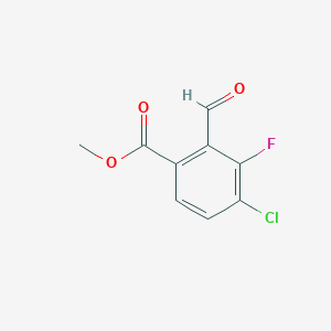 molecular formula C9H6ClFO3 B2799091 Methyl 4-chloro-3-fluoro-2-formylbenzoate CAS No. 2248320-19-4