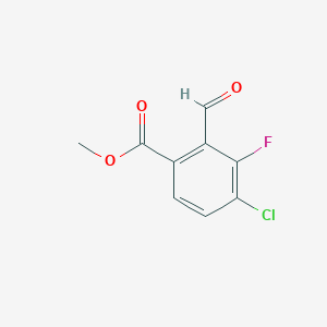 Methyl 4-chloro-3-fluoro-2-formylbenzoate