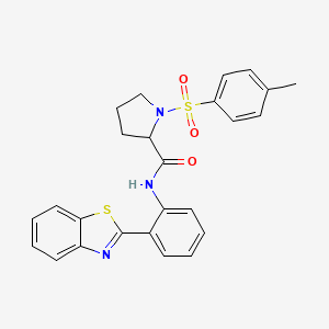 N-(2-(benzo[d]thiazol-2-yl)phenyl)-1-tosylpyrrolidine-2-carboxamide