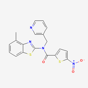 N-(4-methylbenzo[d]thiazol-2-yl)-5-nitro-N-(pyridin-3-ylmethyl)thiophene-2-carboxamide