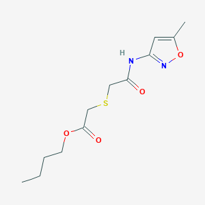 Butyl ({2-[(5-methylisoxazol-3-yl)amino]-2-oxoethyl}thio)acetate