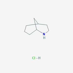 molecular formula C8H16ClN B2799109 2-Azabicyclo[3.3.1]nonane hydrochloride CAS No. 226883-08-5