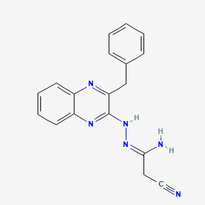 N'-(3-benzyl-2-quinoxalinyl)-2-cyanoethanimidohydrazide