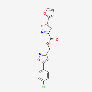 (5-(4-Chlorophenyl)isoxazol-3-yl)methyl 5-(furan-2-yl)isoxazole-3-carboxylate