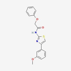 N-[4-(3-methoxyphenyl)-1,3-thiazol-2-yl]-2-phenoxyacetamide