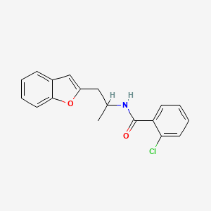 N-(1-(benzofuran-2-yl)propan-2-yl)-2-chlorobenzamide