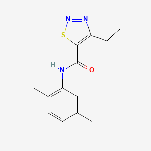 molecular formula C13H15N3OS B2799179 N-(2,5-dimethylphenyl)-4-ethyl-1,2,3-thiadiazole-5-carboxamide CAS No. 899975-81-6