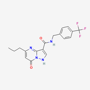 7-oxo-5-propyl-N-(4-(trifluoromethyl)benzyl)-4,7-dihydropyrazolo[1,5-a]pyrimidine-3-carboxamide