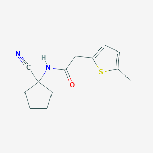 molecular formula C13H16N2OS B2799186 N-(1-cyanocyclopentyl)-2-(5-methylthiophen-2-yl)acetamide CAS No. 1311944-38-3