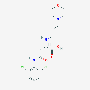 4-((2,6-Dichlorophenyl)amino)-2-((3-morpholinopropyl)amino)-4-oxobutanoic acid