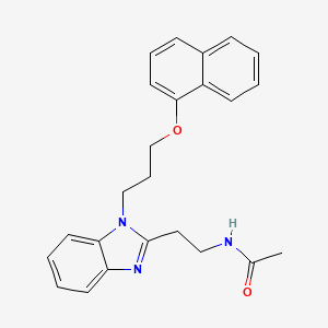 N-(2-{1-[3-(naphthalen-1-yloxy)propyl]-1H-1,3-benzodiazol-2-yl}ethyl)acetamide
