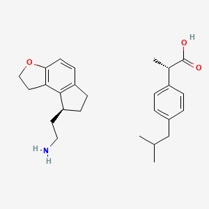 (S)-2-(1,6,7,8-tetrahydro-2H-indeno[5,4-b]furan-8-yl)ethan-1-amine (S)-2-(4-isobutylphenyl)propanoate