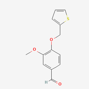 3-Methoxy-4-(thiophen-2-ylmethoxy)benzaldehyde