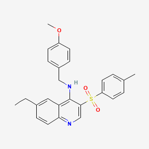 6-ethyl-N-(4-methoxybenzyl)-3-tosylquinolin-4-amine