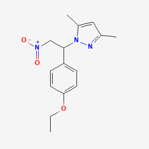 1-(1-(4-ethoxyphenyl)-2-nitroethyl)-3,5-dimethyl-1H-pyrazole