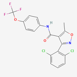 molecular formula C18H11Cl2F3N2O3 B2799236 COX-2-IN-43 