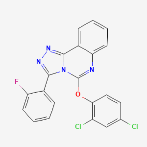 5-(2,4-Dichlorophenoxy)-3-(2-fluorophenyl)-[1,2,4]triazolo[4,3-c]quinazoline