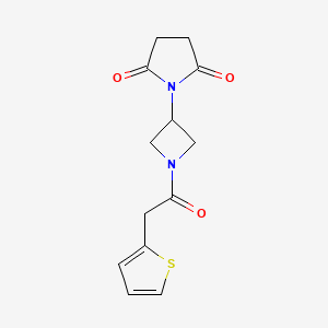 1-(1-(2-(Thiophen-2-yl)acetyl)azetidin-3-yl)pyrrolidine-2,5-dione
