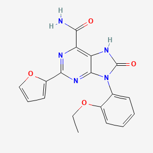 9-(2-ethoxyphenyl)-2-(furan-2-yl)-8-oxo-8,9-dihydro-7H-purine-6-carboxamide