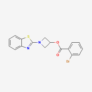 1-(Benzo[d]thiazol-2-yl)azetidin-3-yl 2-bromobenzoate