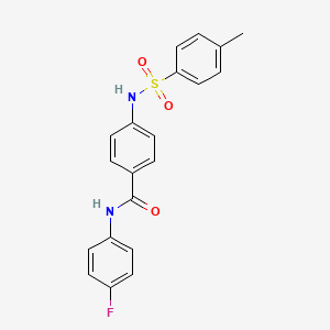 N-(4-fluorophenyl)-4-[(4-methylphenyl)sulfonylamino]benzamide