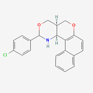 (2S,7R)-4-(4-chlorophenyl)-5,9-dioxa-3-azatetracyclo[8.8.0.0^{2,7}.0^{13,18}]octadeca-1(10),11,13(18),14,16-pentaene