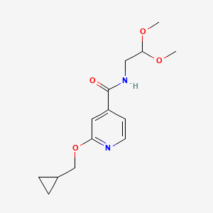 2-(cyclopropylmethoxy)-N-(2,2-dimethoxyethyl)isonicotinamide