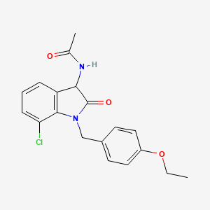 N-(7-chloro-1-(4-ethoxybenzyl)-2-oxoindolin-3-yl)acetamide