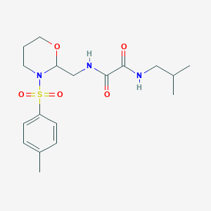 N1-isobutyl-N2-((3-tosyl-1,3-oxazinan-2-yl)methyl)oxalamide