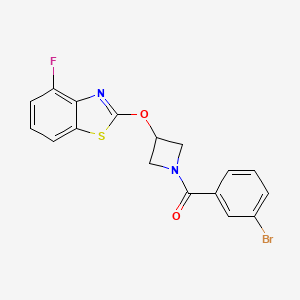 (3-Bromophenyl)(3-((4-fluorobenzo[d]thiazol-2-yl)oxy)azetidin-1-yl)methanone
