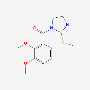 (2,3-Dimethoxyphenyl)-(2-methylsulfanyl-4,5-dihydroimidazol-1-yl)methanone