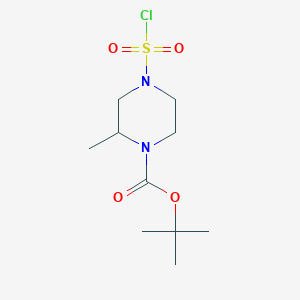 Tert-butyl 4-chlorosulfonyl-2-methylpiperazine-1-carboxylate