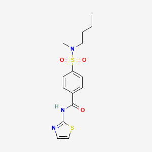4-(N-butyl-N-methylsulfamoyl)-N-(thiazol-2-yl)benzamide
