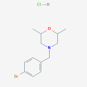 4-[(4-Bromophenyl)methyl]-2,6-dimethylmorpholine hydrochloride