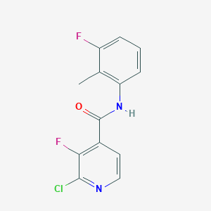 molecular formula C13H9ClF2N2O B2799305 2-chloro-3-fluoro-N-(3-fluoro-2-methylphenyl)pyridine-4-carboxamide CAS No. 1424238-78-7
