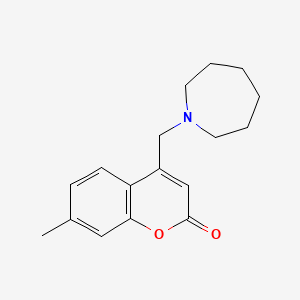 molecular formula C17H21NO2 B2799315 4-(azepan-1-ylmethyl)-7-methyl-2H-chromen-2-one CAS No. 845651-57-2