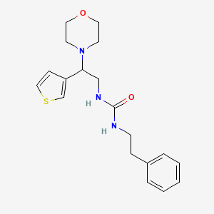 1-(2-Morpholino-2-(thiophen-3-yl)ethyl)-3-phenethylurea