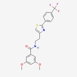 3,5-dimethoxy-N-(2-(2-(4-(trifluoromethyl)phenyl)thiazol-4-yl)ethyl)benzamide