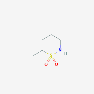 molecular formula C5H11NO2S B2799327 6-Methyl-1lambda6,2-thiazinane-1,1-dione CAS No. 623581-88-4