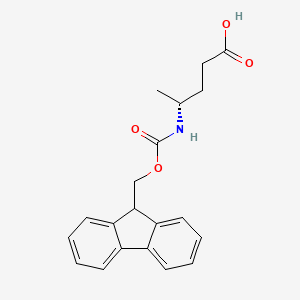 molecular formula C20H21NO4 B2799367 (4R)-4-(9H-Fluoren-9-ylmethoxycarbonylamino)pentanoic acid CAS No. 1189357-66-1