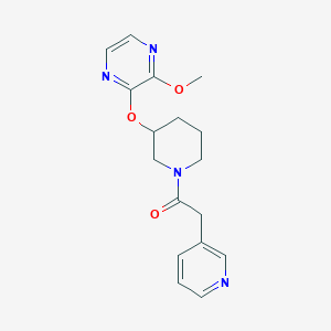 1-(3-((3-Methoxypyrazin-2-yl)oxy)piperidin-1-yl)-2-(pyridin-3-yl)ethanone