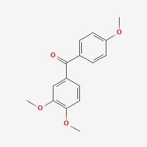 molecular formula C16H16O4 B2799376 (3,4-Dimethoxyphenyl)(4-methoxyphenyl)methanone CAS No. 2898-54-6