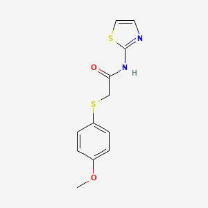 2-((4-methoxyphenyl)thio)-N-(thiazol-2-yl)acetamide