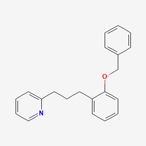 molecular formula C21H21NO B2799379 2-[3-(2-Phenylmethoxyphenyl)propyl]pyridine CAS No. 393541-28-1