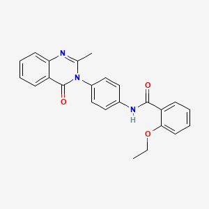 molecular formula C24H21N3O3 B2799381 2-ethoxy-N-[4-(2-methyl-4-oxoquinazolin-3-yl)phenyl]benzamide CAS No. 904272-73-7